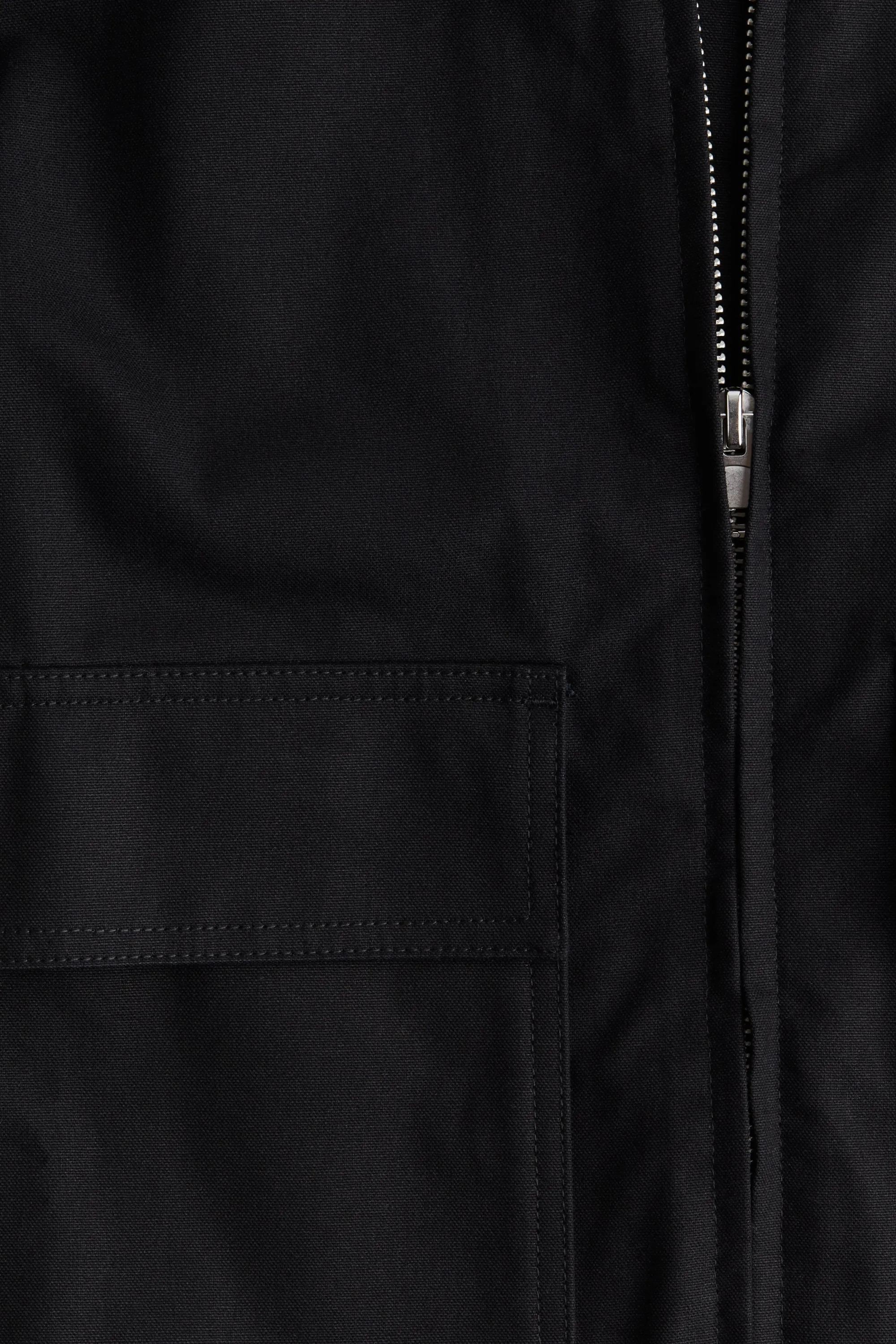 Veste oversize en toile - Noir