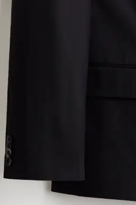 Veste Relaxed Fit à fermeture croisée - Noir — photo 4