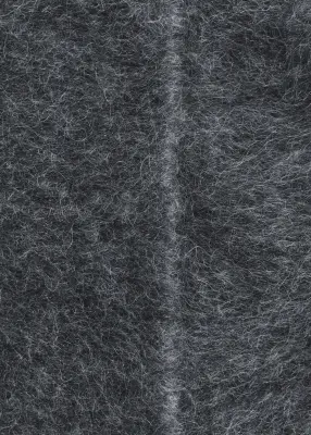 Bonnet brossé en mohair mélangé - Gris chiné foncé — photo 1