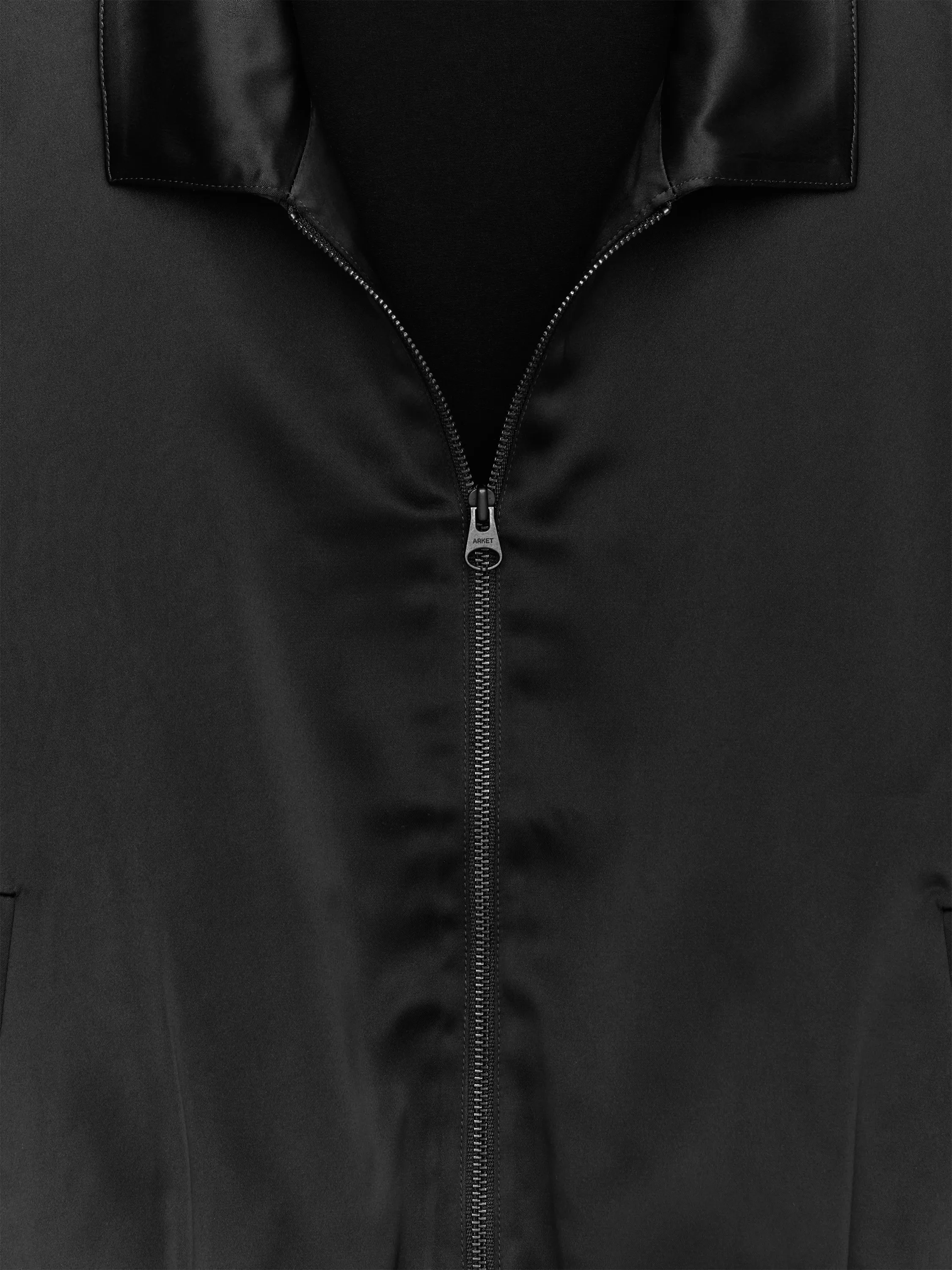 Veste en satin - Noir