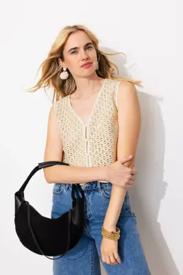 Boléro en crochet Femme — photo 2