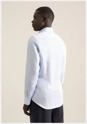 SEIDENSTICKER CHEMISE GRANDE LONGUEUR RAYE Bleu — photo 3