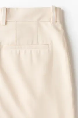 Pantalon chic Loose Fit - Crème — photo 4