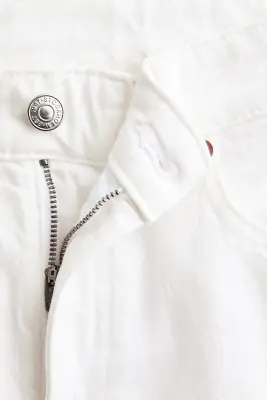 Wide High Waist Jeans - Blanc — photo 4