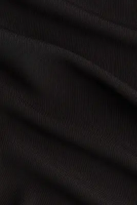 Top péplum en interlock - Noir — photo 4