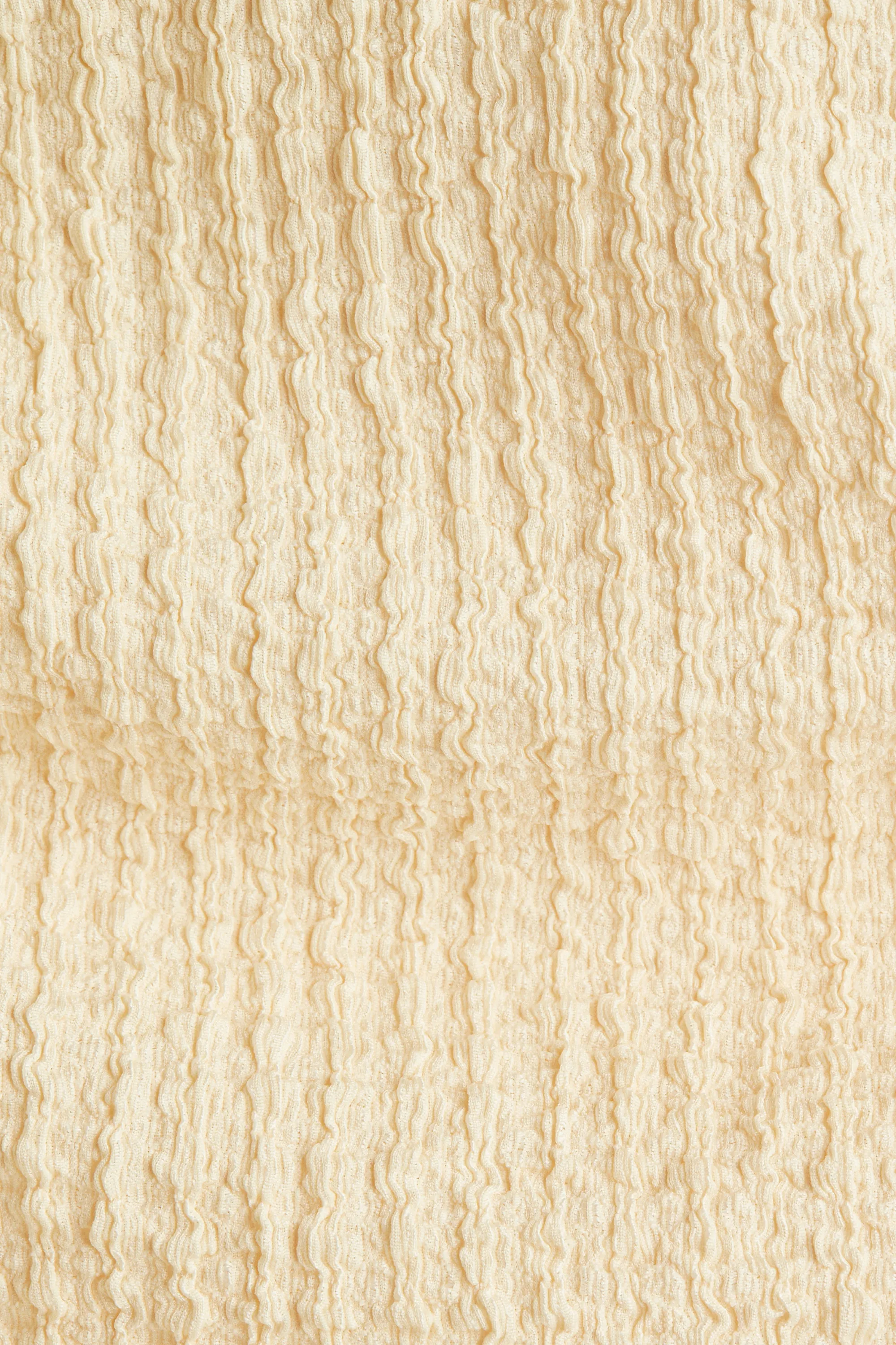 Robe texturée à bretelles fines - Jaune clair