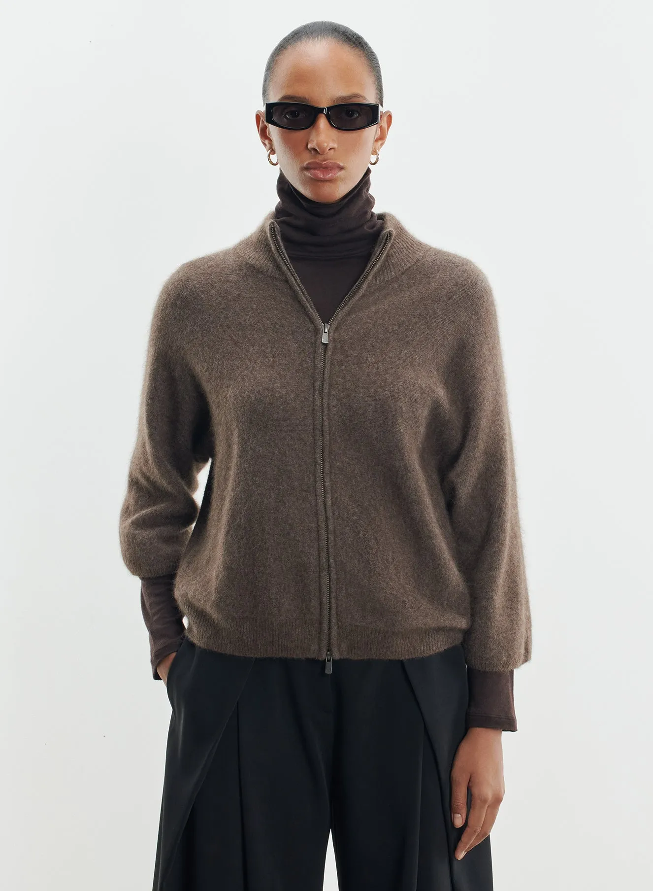 Gilet en raccoon et polyamide