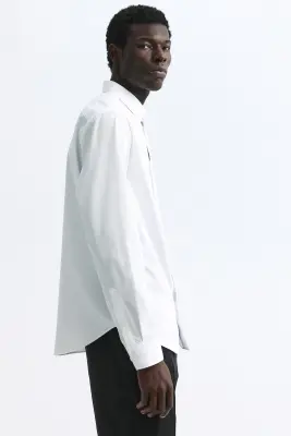 Chemise Slim Fit repassage facile - Blanc — photo 3