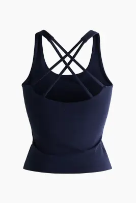 Débardeur de sport SoftMove™ - Bleu marine — photo 3