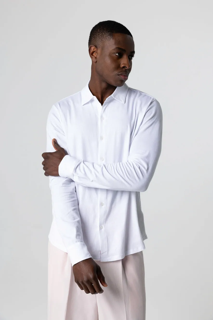 Chemise en coton organique et élasthanne