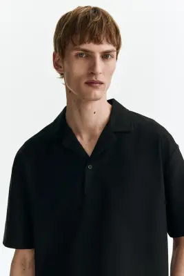 Polo Loose Fit - Noir — photo 2