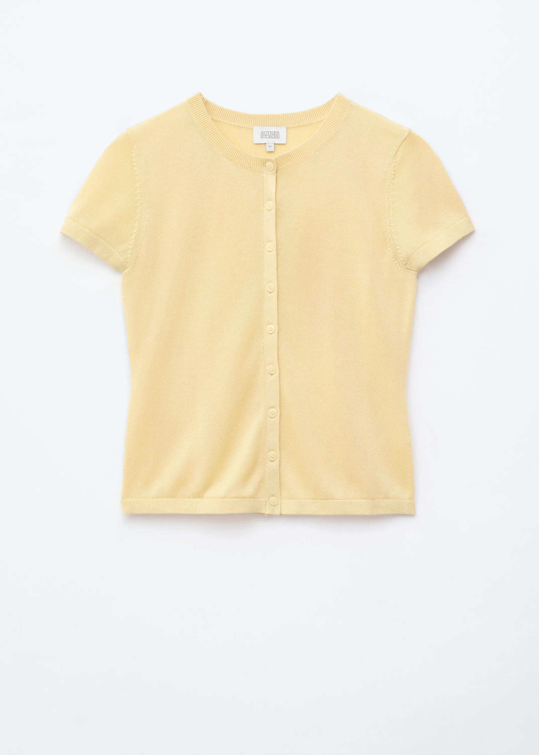 T-shirt en maille boutonné sur le devant - Sable