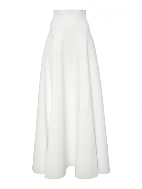 Jupe Long Grace blanc similicuir Prix boutique 980€ Taille XS