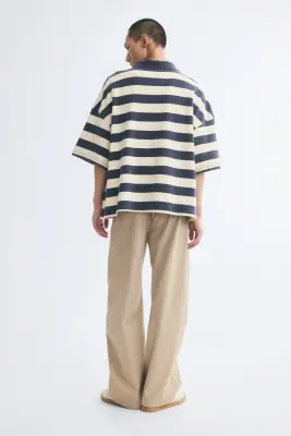 Chino Relaxed Fit à jambes barrel - Beige — photo 2