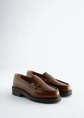 Mocassins en cuir épais - Marron Clair — photo 2