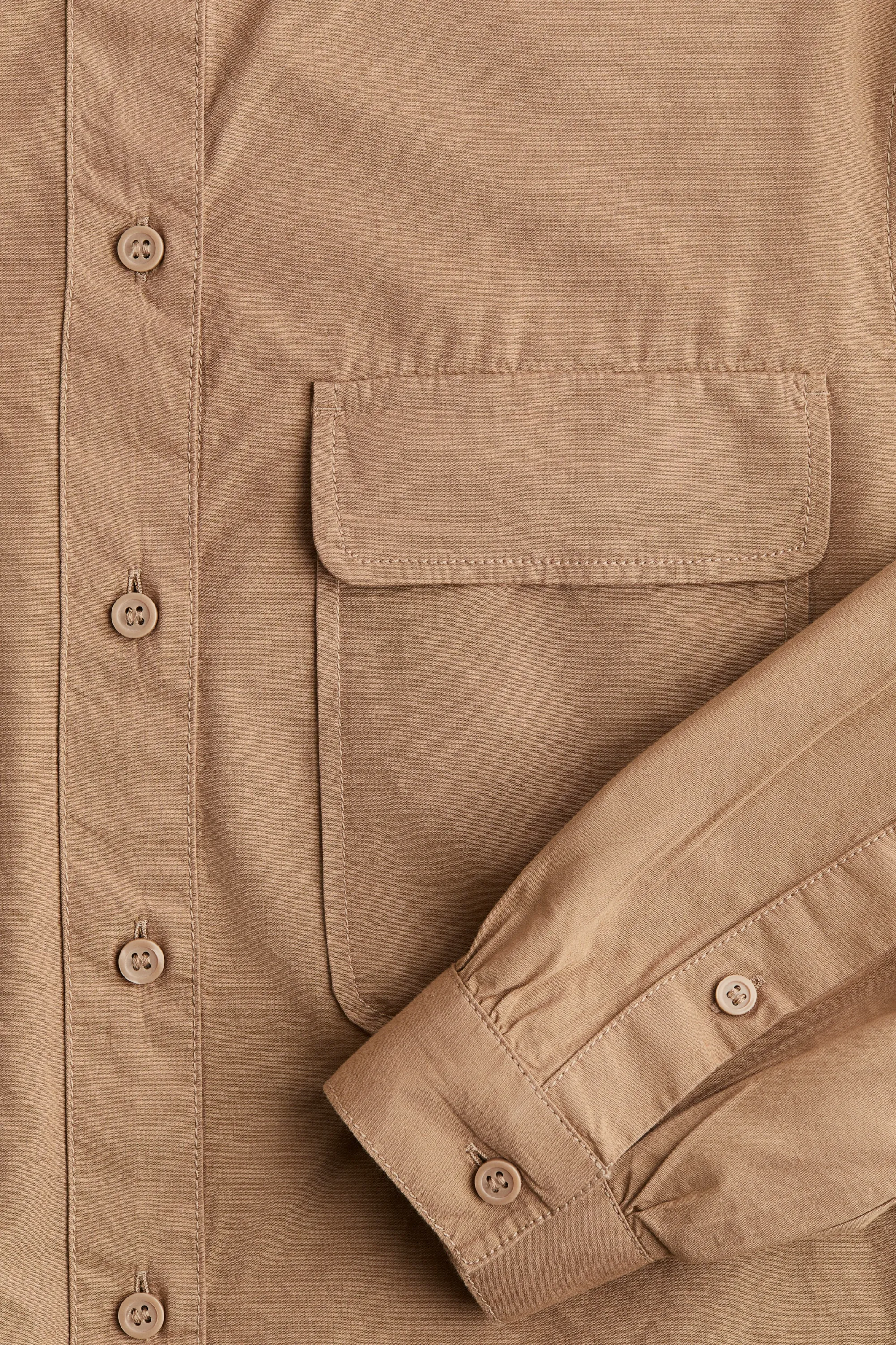 Blouse avec poches - Beige