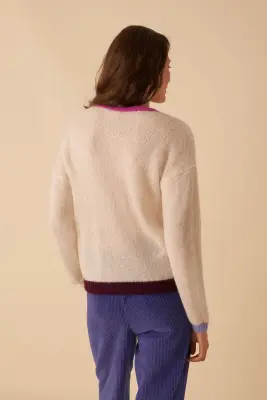 gilet christen ecru/crush — photo 5