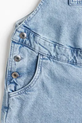 MAMA Salopette short - Bleu denim clair — photo 5