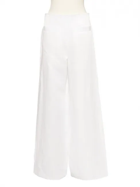 Pantalon long en lin et coton blanc Prix boutique boutique 245€ Taille 36/38