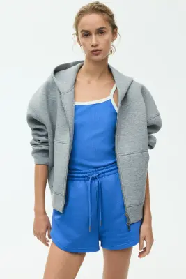Short en molleton - Bleu — photo 1