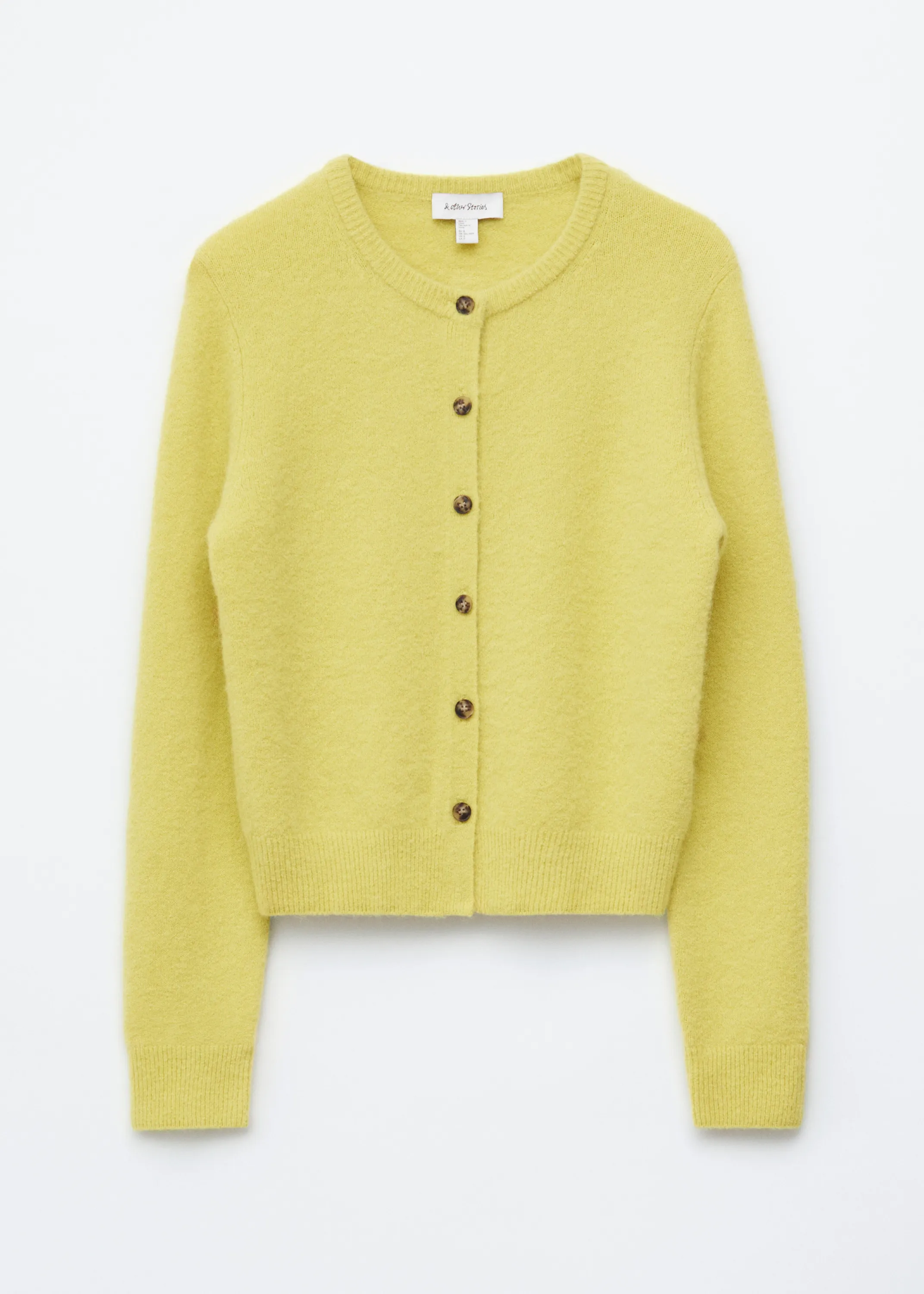 Cardigan en alpaga mélangé - Jaune