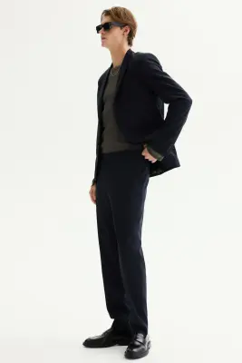 Pantalon de costume Slim Fit - Bleu marine — photo 3