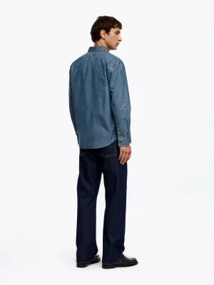 Chemise en jean - Bleu — photo 1