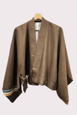 Veste kimono en soie Niji — photo 2