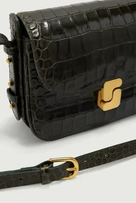 SAC BELLISSIMA MINI VERT OLIVE CROCO — photo 3