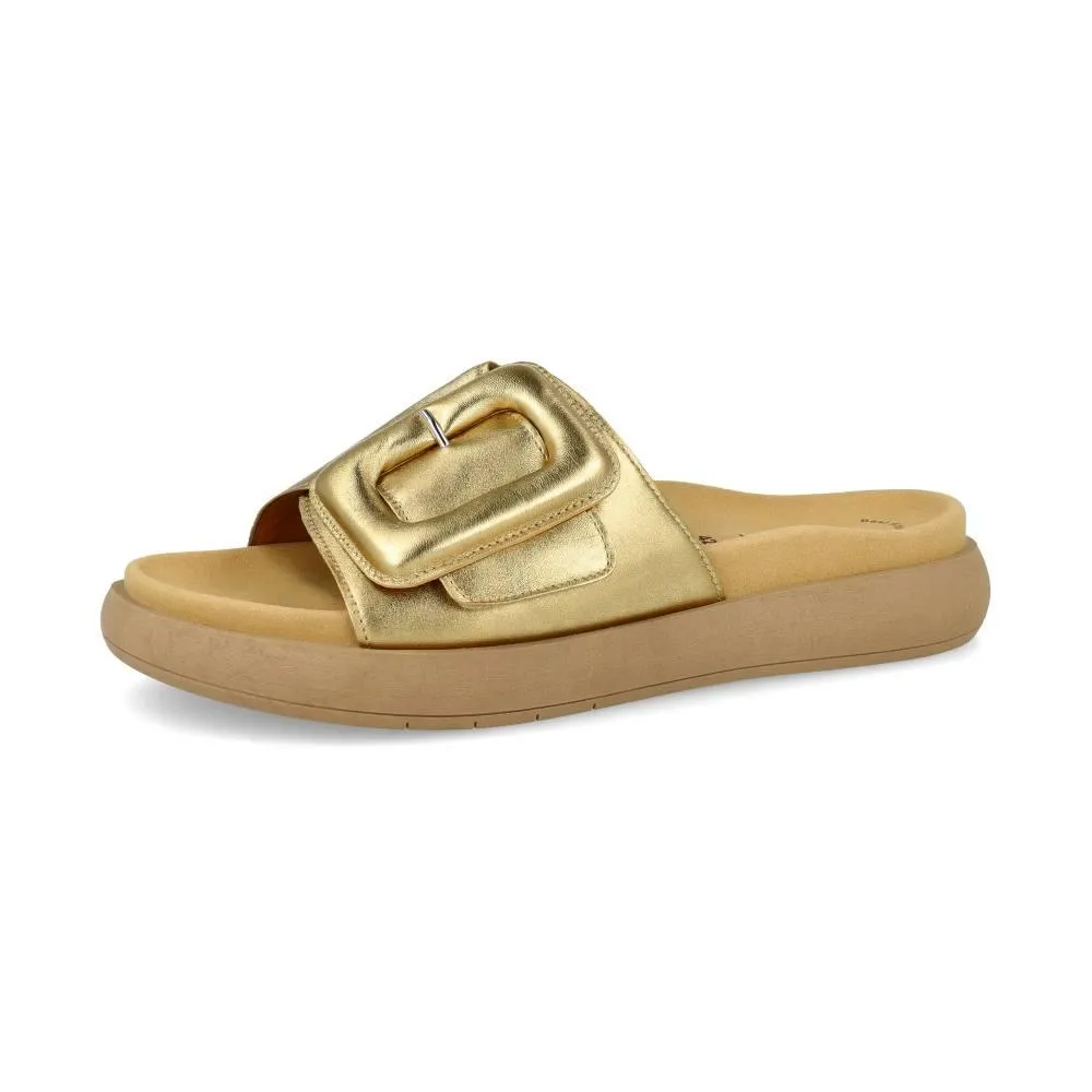 Sandales Gabor 63.751.63 Dorées - Lacets Velcro Grande Pointure Femme