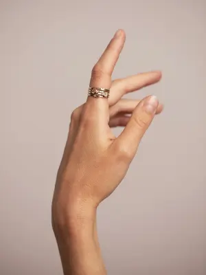 Bague Tristan Champagne — photo 3