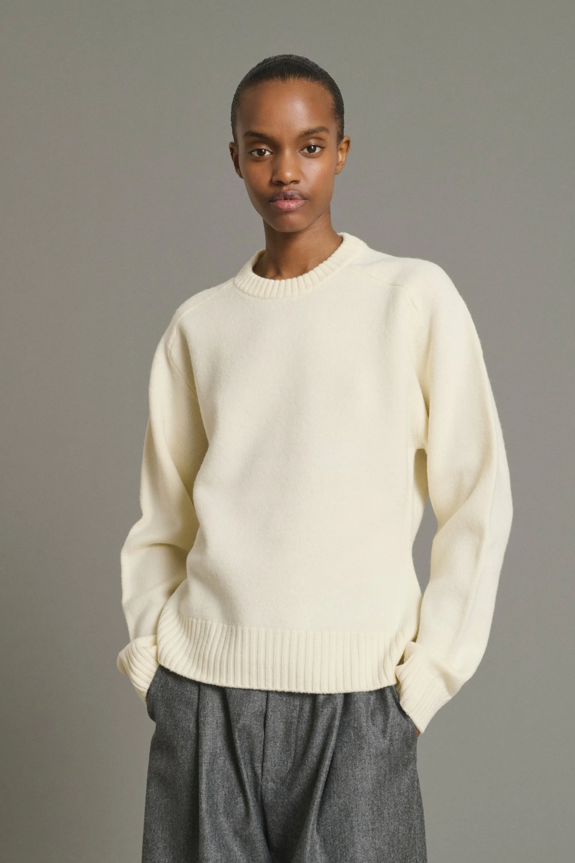 PULL JEREMIE ÉCRU