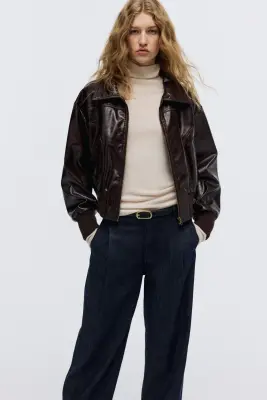 Wide Regular Jeans - Bleu denim foncé — photo 1