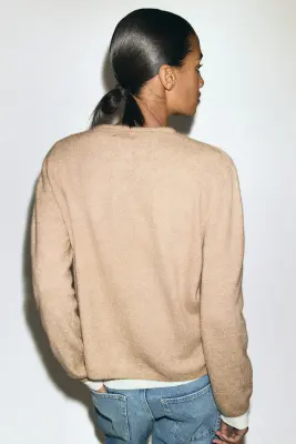 Gilet loose - Beige chiné — photo 2
