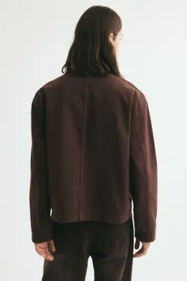 Workwear jacket - Marron foncé — photo 3