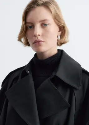 Trench-coat décontracté - Noir — photo 3