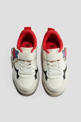 Sneakers à motifs avec semelle clignotante - Crème/Spider-Man — photo 1