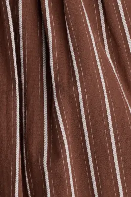 Pantalon ballon avec ceinture - Marron/rayé — photo 2