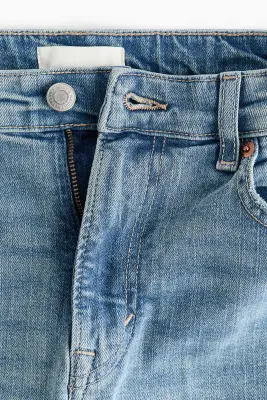 Flared High Jeans - Bleu denim clair — photo 4