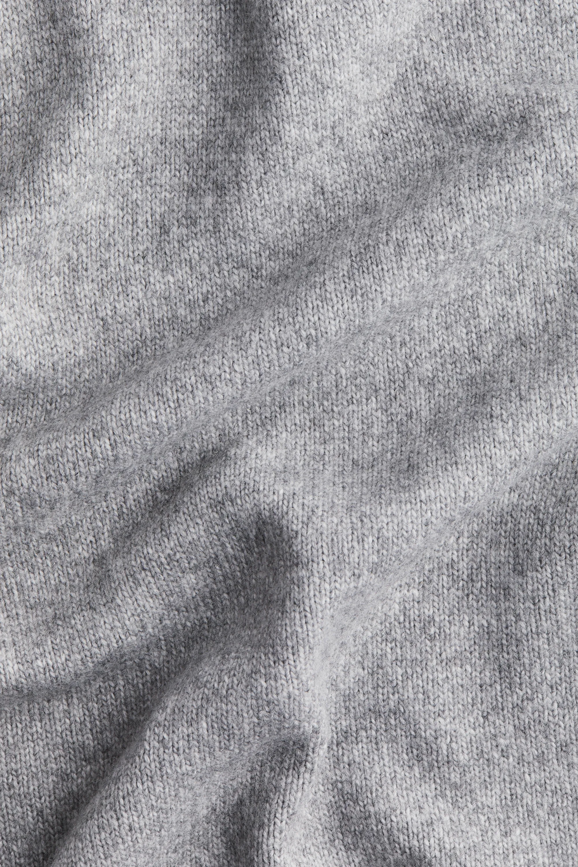 Robe en maille - Gris chiné