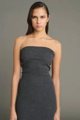 ROBE LILIA GRIS ANTHRACITE — photo 3