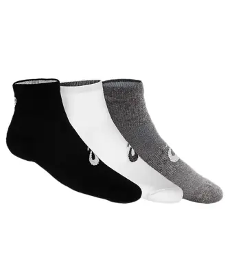 ASICS LOT CHAUSSETTES X3 Blanc/Gris/Noir — photo 2