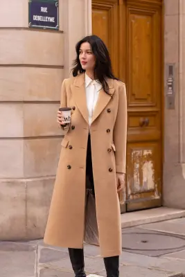 Frederick Wool Coat - Beige — photo 2
