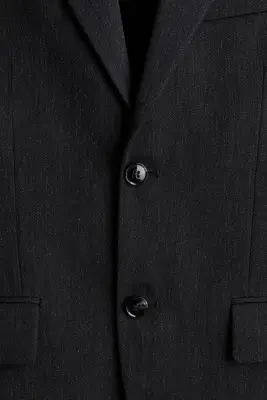 Veste Regular Fit à fermeture droite - Gris foncé — photo 4