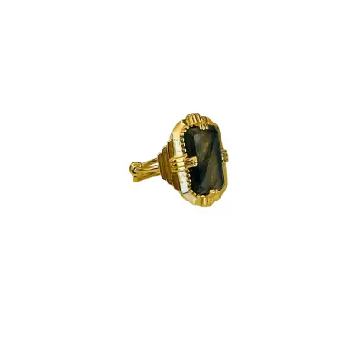 Bague art déco labradorite- Au fil de Lo — photo 1