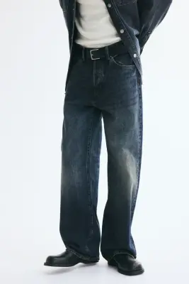 Loose Jeans - Bleu denim foncé — photo 2