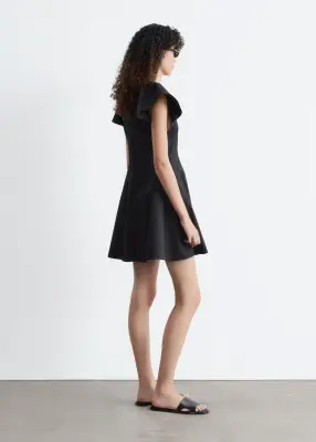 Robe courte évasée - Noir — photo 4