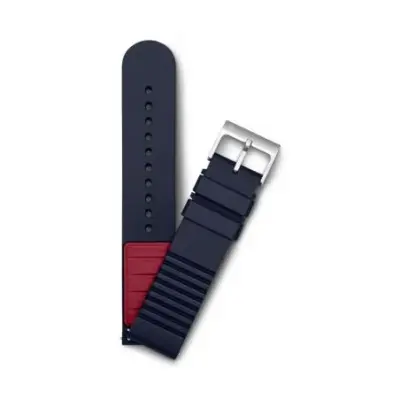 Bracelet Victorinox 21mm caoutchouc bleu marine V.60027 — photo 3