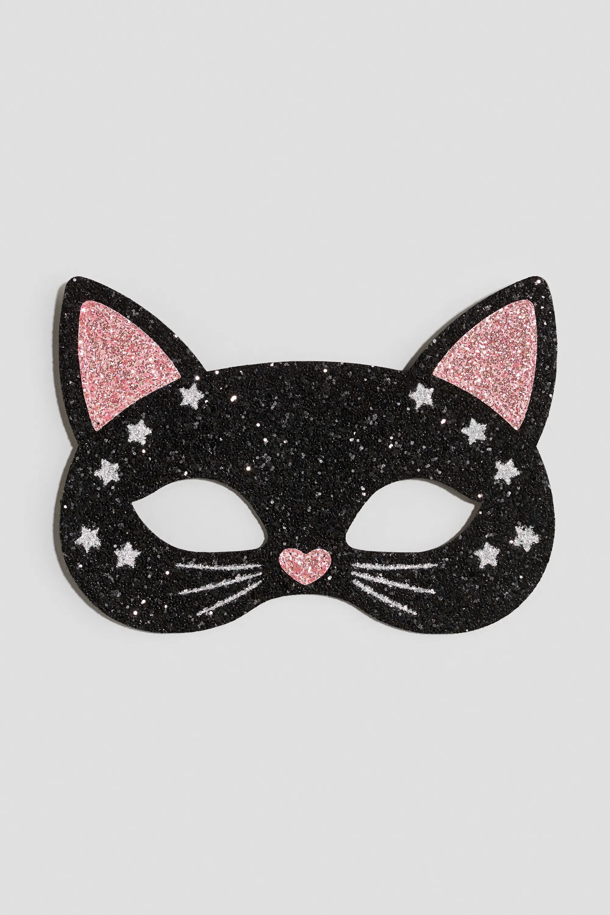 Masque de déguisement de chat - Noir/chat