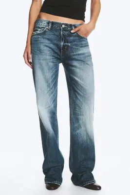Jean droit standard taille basse Sonic - Milano Blue - Bleu moyen — photo 1